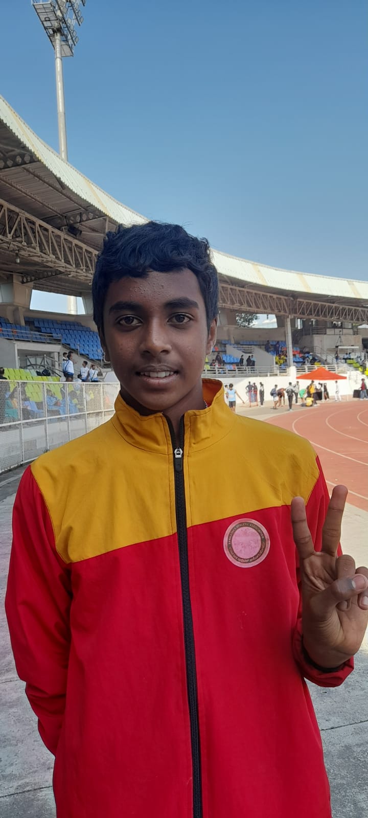 <ul><li><strong>The following students also participated in the33rd National South Zone Athletics Championship:</strong></li></ul><strong> Deekshith.K</strong>  participated in Boys U-16 - High Jump event, <strong>Advika.A</strong> participated in Girls U-16 Hexathlon  event and <strong>Rishi.G.N </strong>participated in  Boys U-14 High jump event.<ul><li><strong>K - Boys U-16 High jump</strong></li></ul>