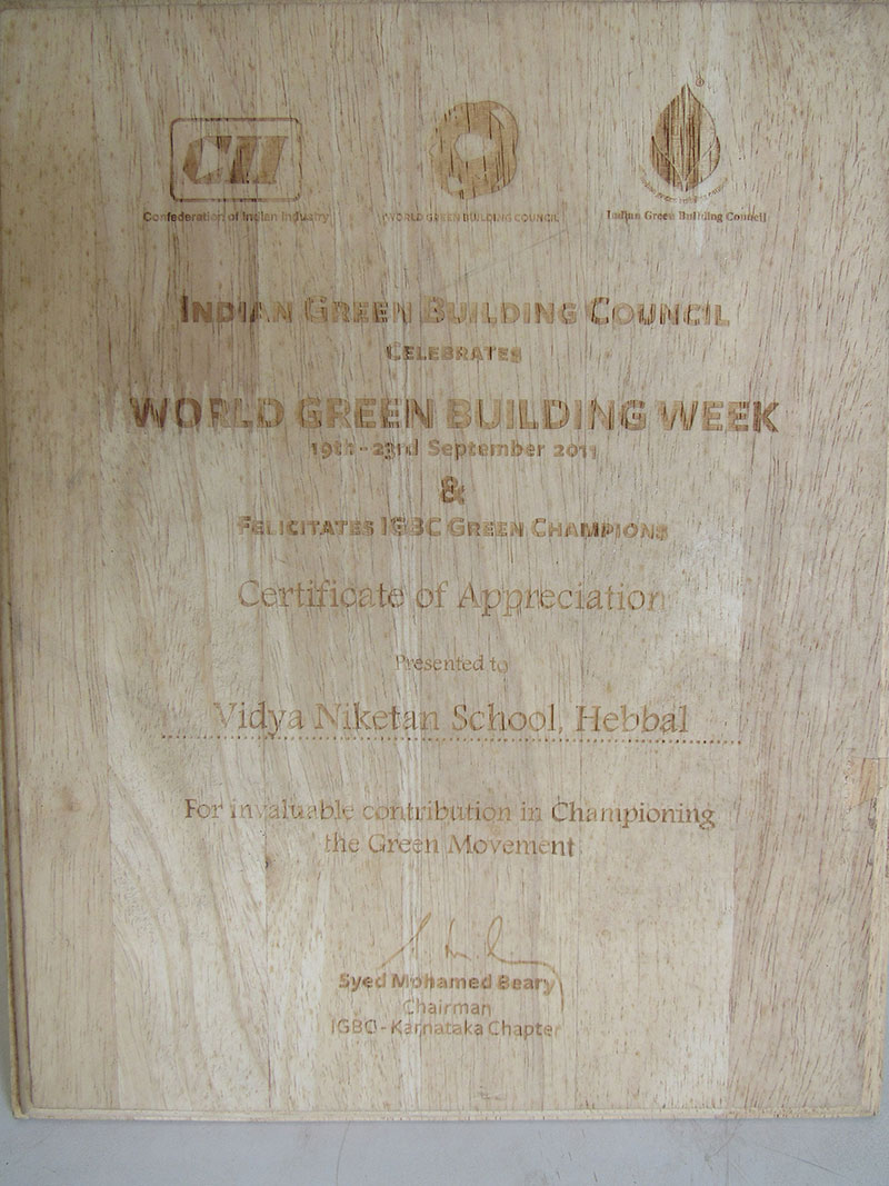 Award for championing the green movement.